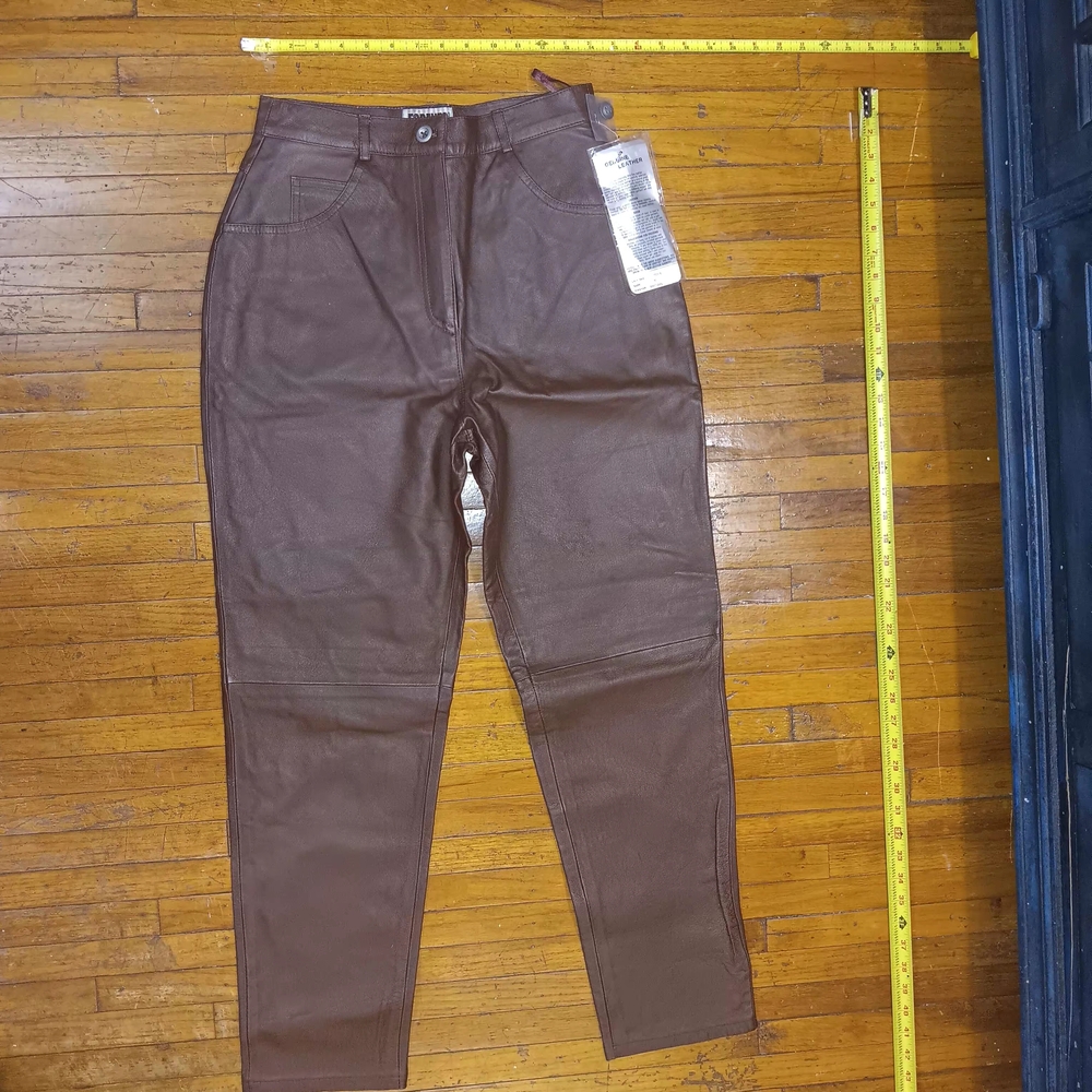 Forenza Vitage Leather Pants in Rich Brown